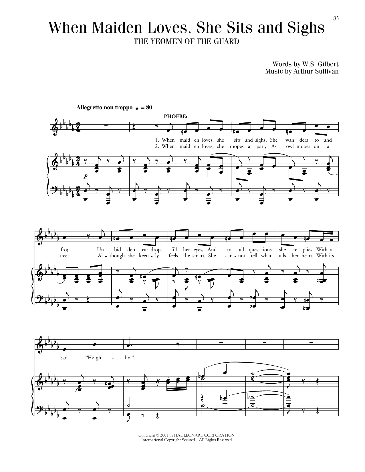 Produktbild zu: When Maiden Loves, She Sits And Sighs