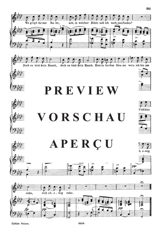gallery: Kolmas Klage D.217 , , (Gesang hoch + Klavier)