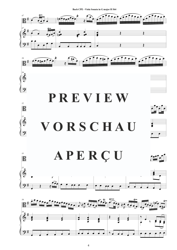 Product gallery: Page 5 of 11 Viola Sonata in G-Dur H564, , Viola and Piano/Harpsichord