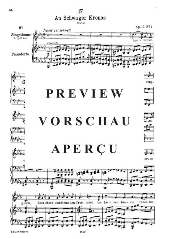 Product gallery: Page 2 of 6 An schwager Kronos D.369, , Low Voice and Piano