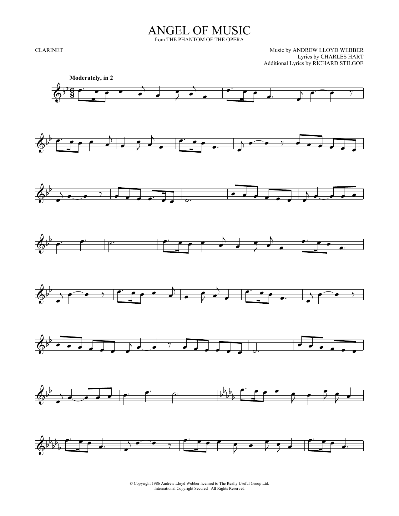 Product gallery: Page 1 of 1 Angel Of Music (from The Phantom Of The Opera), Andrew Lloyd Webber