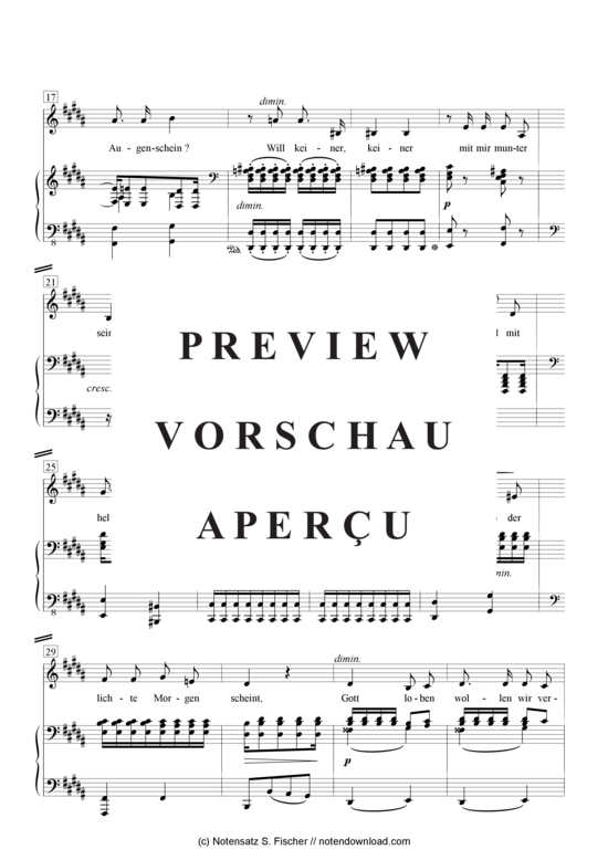 Product gallery: Page 3 of 4 Nachtlied , , Piano and Voice