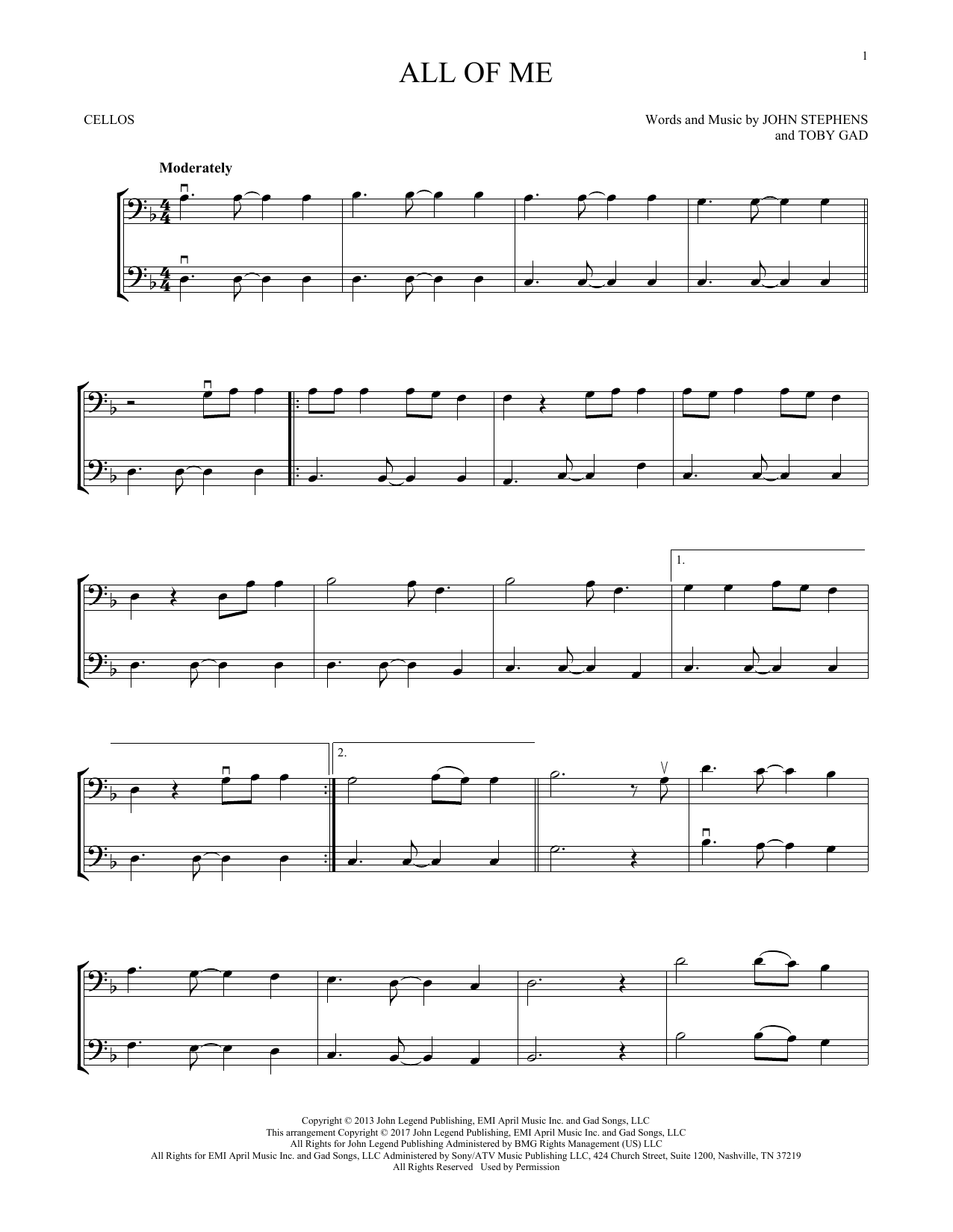 Product picture to:  All Of Me - John Legend