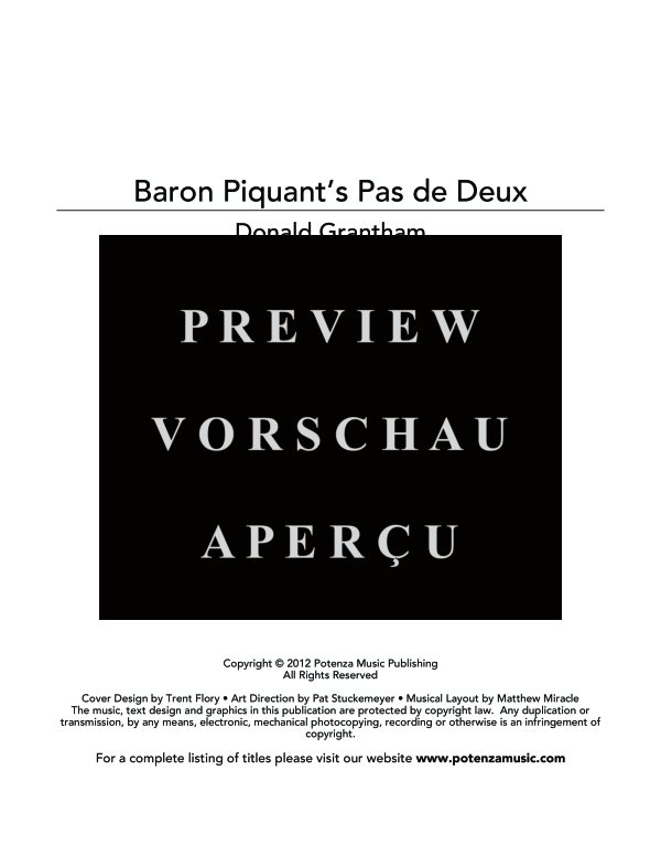 gallery: Baron Piquant´s Pas de Deux, , (Euphonium / Tuba und Cembalo / Klavier)