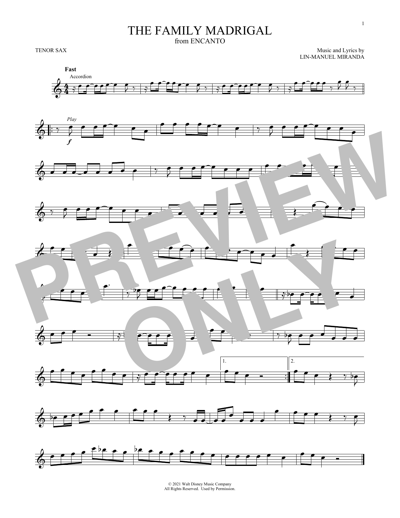 Product gallery: Page 1 of 1 The Family Madrigal (from Encanto), Lin-Manuel Miranda
