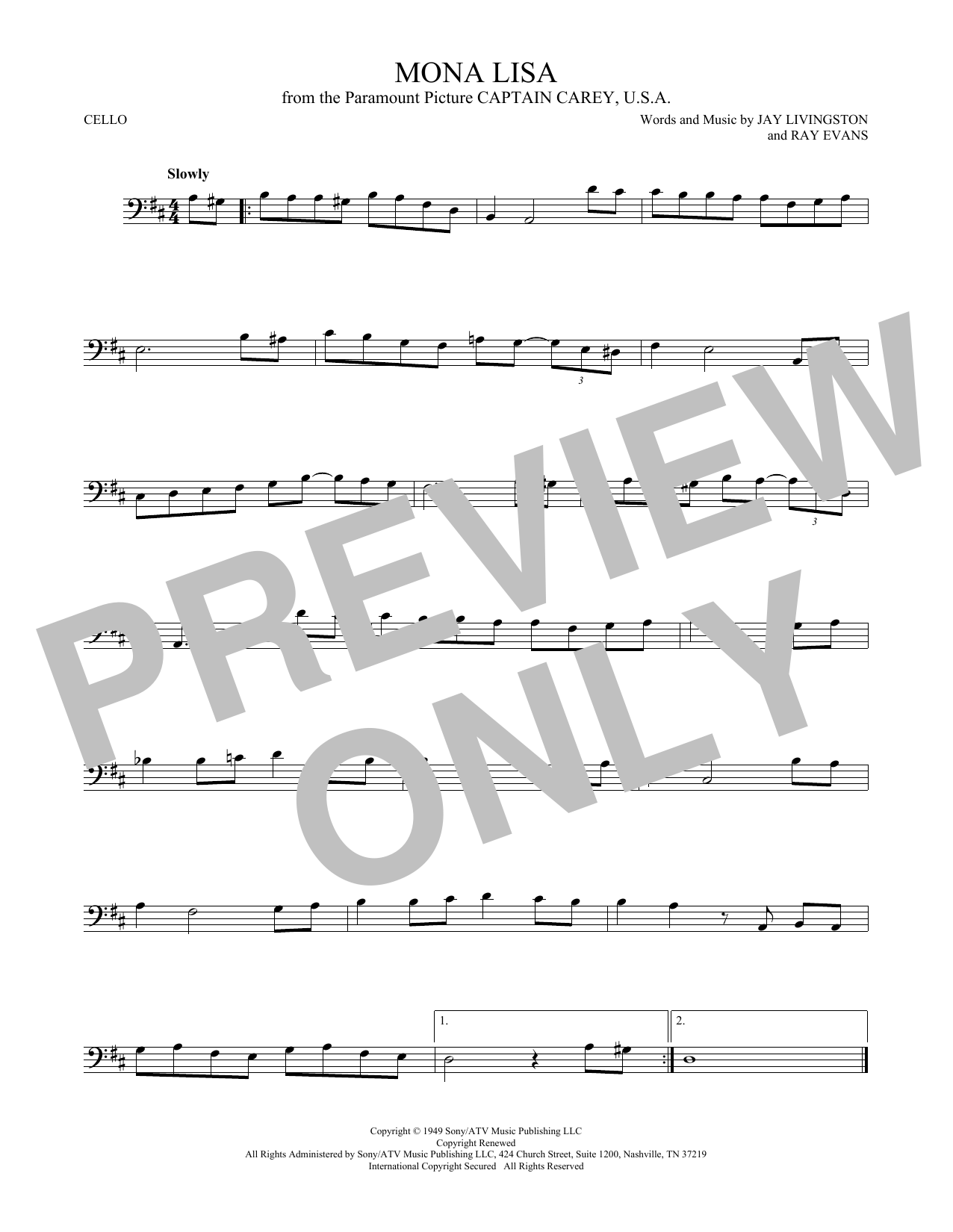 Produktgalerie: Seite 1 von 1 Mona Lisa, Nat King Cole, Violoncello