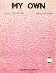 cover: My Own, Jimmy McHugh