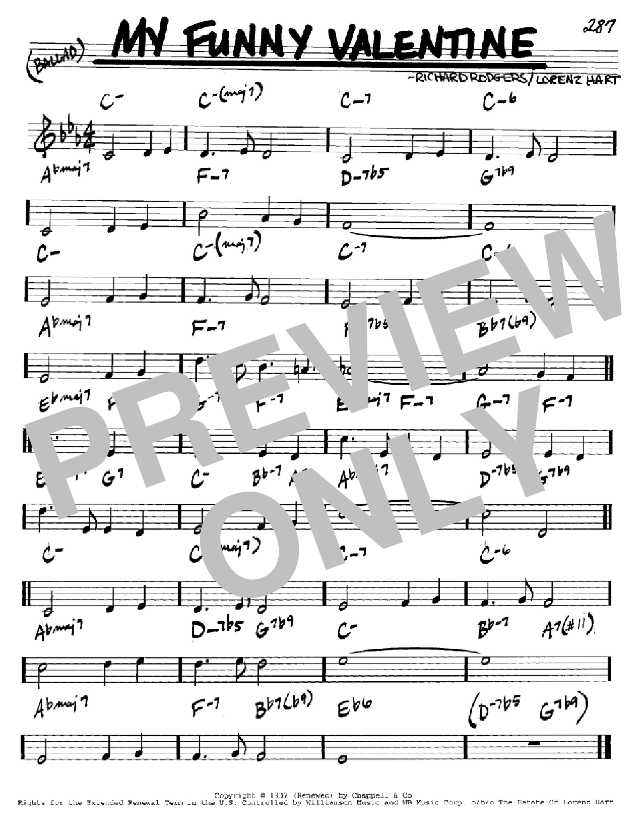 Produktbild zu: My Funny Valentine