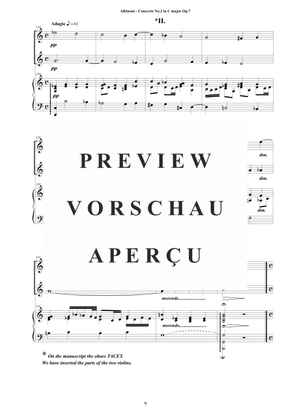 Product gallery: Page 10 of 11 Oboe Concerto No.2 in C-Dur Op.7, , 2 Oboes and Piano/Harpsichord