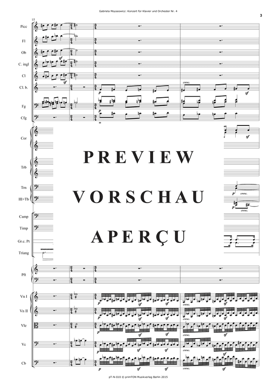 Product gallery: Page 8 of 21 Konzert für Klavier und Orchester Nr. 4 (2002) , ,  (orchestra + piano solo)