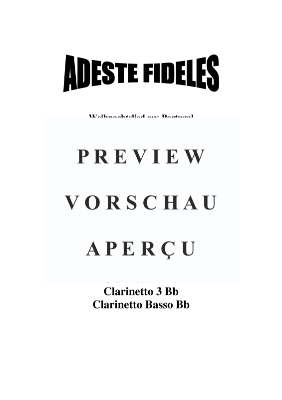 gallery: Adeste Fideles, , Klarinettenquartett