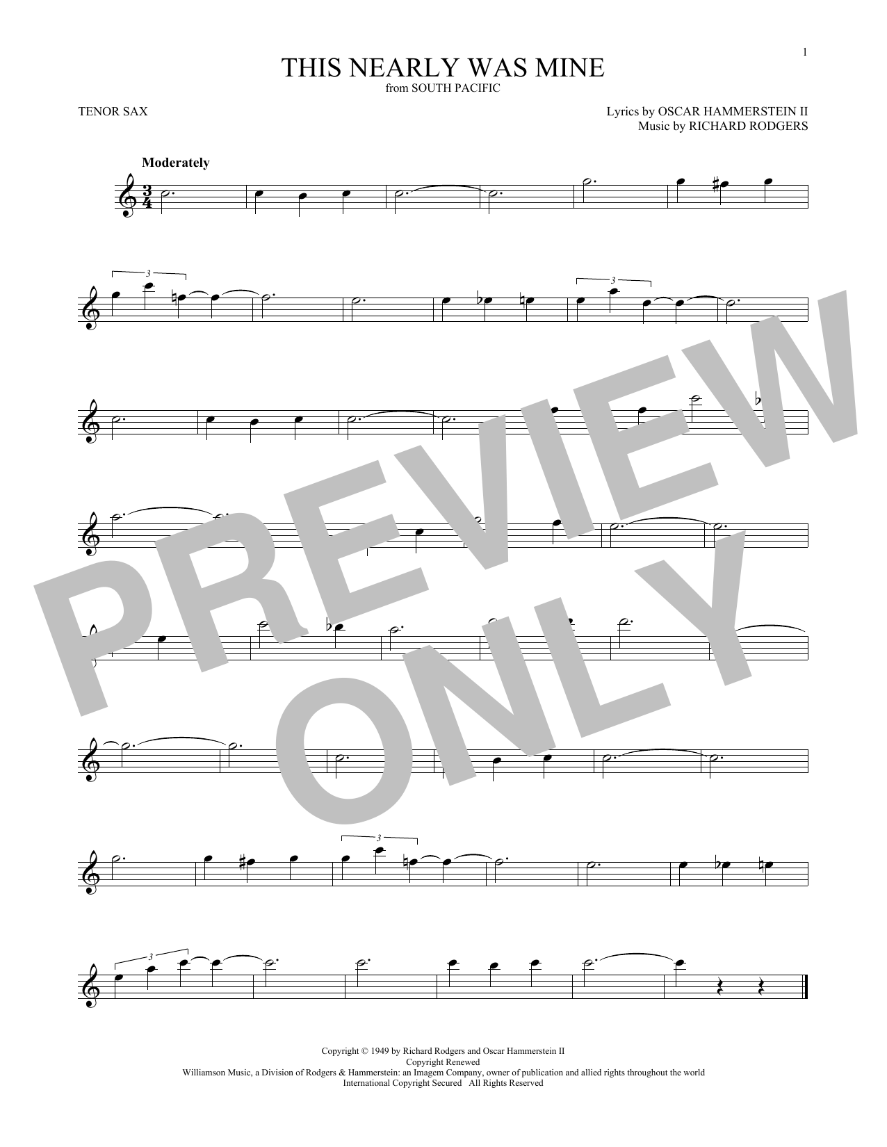 Product gallery: Page 1 of 1 This Nearly Was Mine, Rodgers & Hammerstein