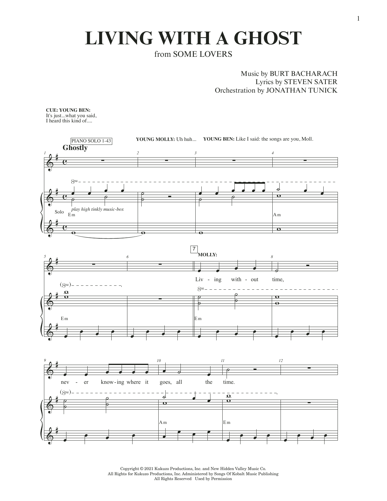 Produktbild zu: Living With A Ghost (from Some Lovers)