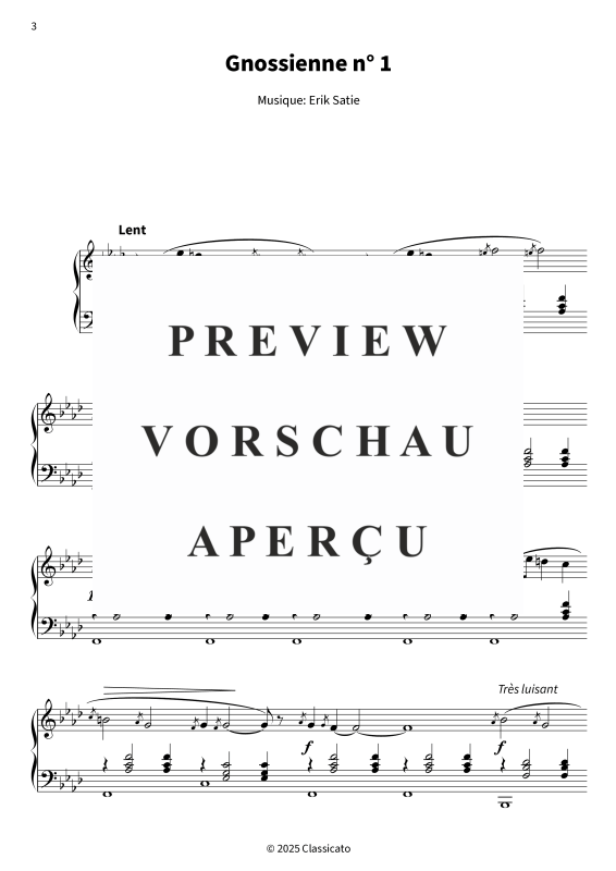 gallery: Trois Gnossiennes, , (Klavier Solo)