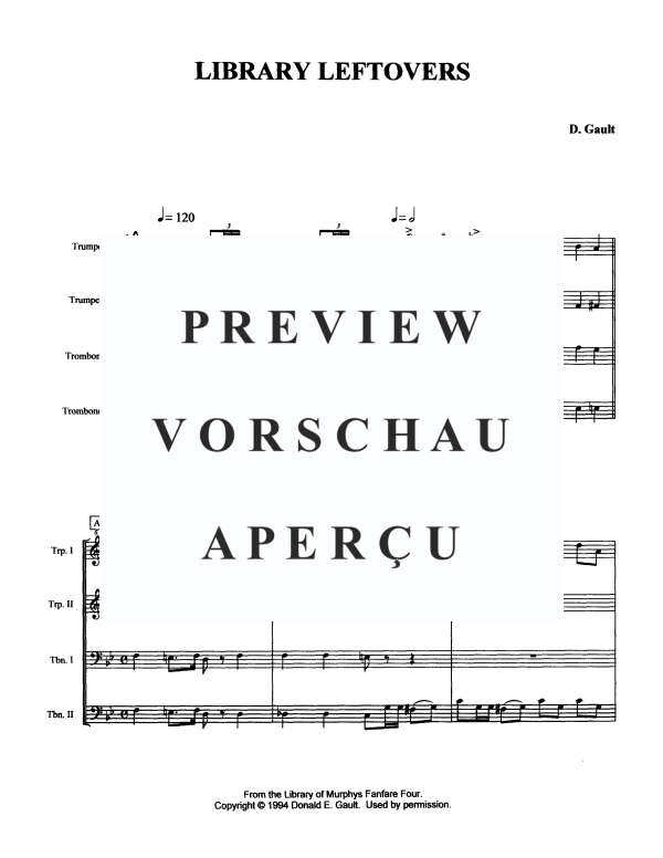 Produktgalerie: Seite 3 von 11 Library Leftovers, , Blechbläserquartett