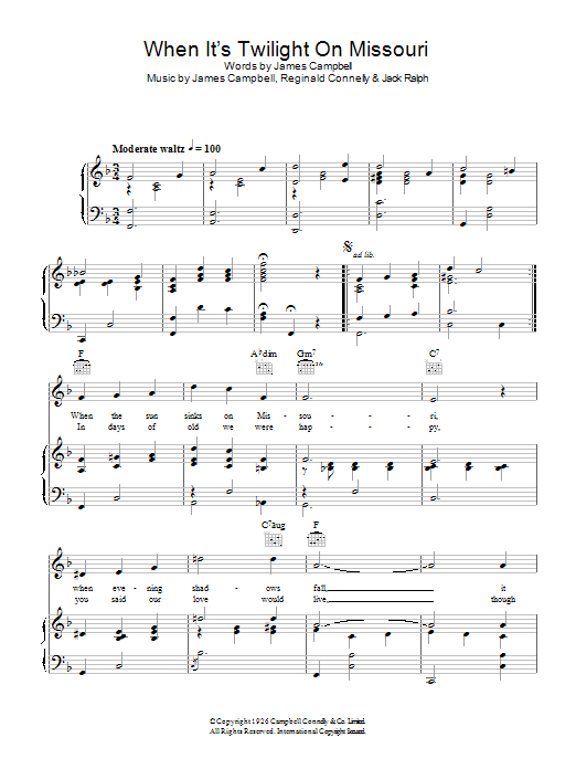 Product gallery: Page 1 of 1 When It's Twilight On Missouri, Al Bowlly