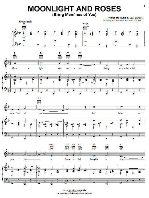 Produktbild zu: Moonlight And Roses (Bring Mem'ries Of You)