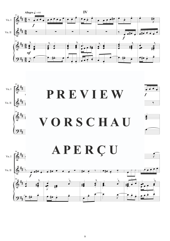Produktgalerie: Seite 10 von 11 Trio Sonata No.3 in D-Dur Op.1, , 2 Violinen und Cembalo