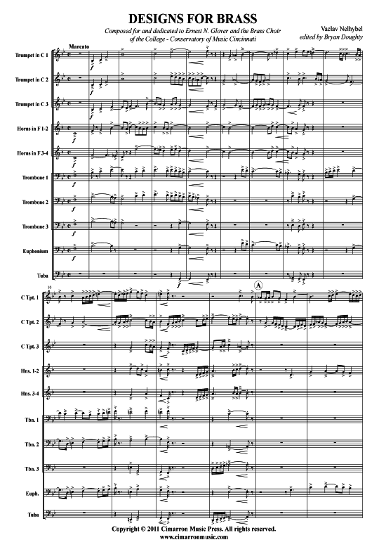 Product picture to: Designs for Brass Vaclav Nelhybel