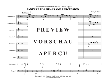 Product gallery: Page 2 of 19 Fanfare for Brass & Percussion , , (Brass Ensemble)