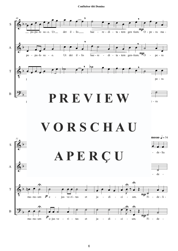 Produktgalerie: Seite 7 von 11 Confitebor tibi Domine - Sacred Motet, , Gemischter Chor