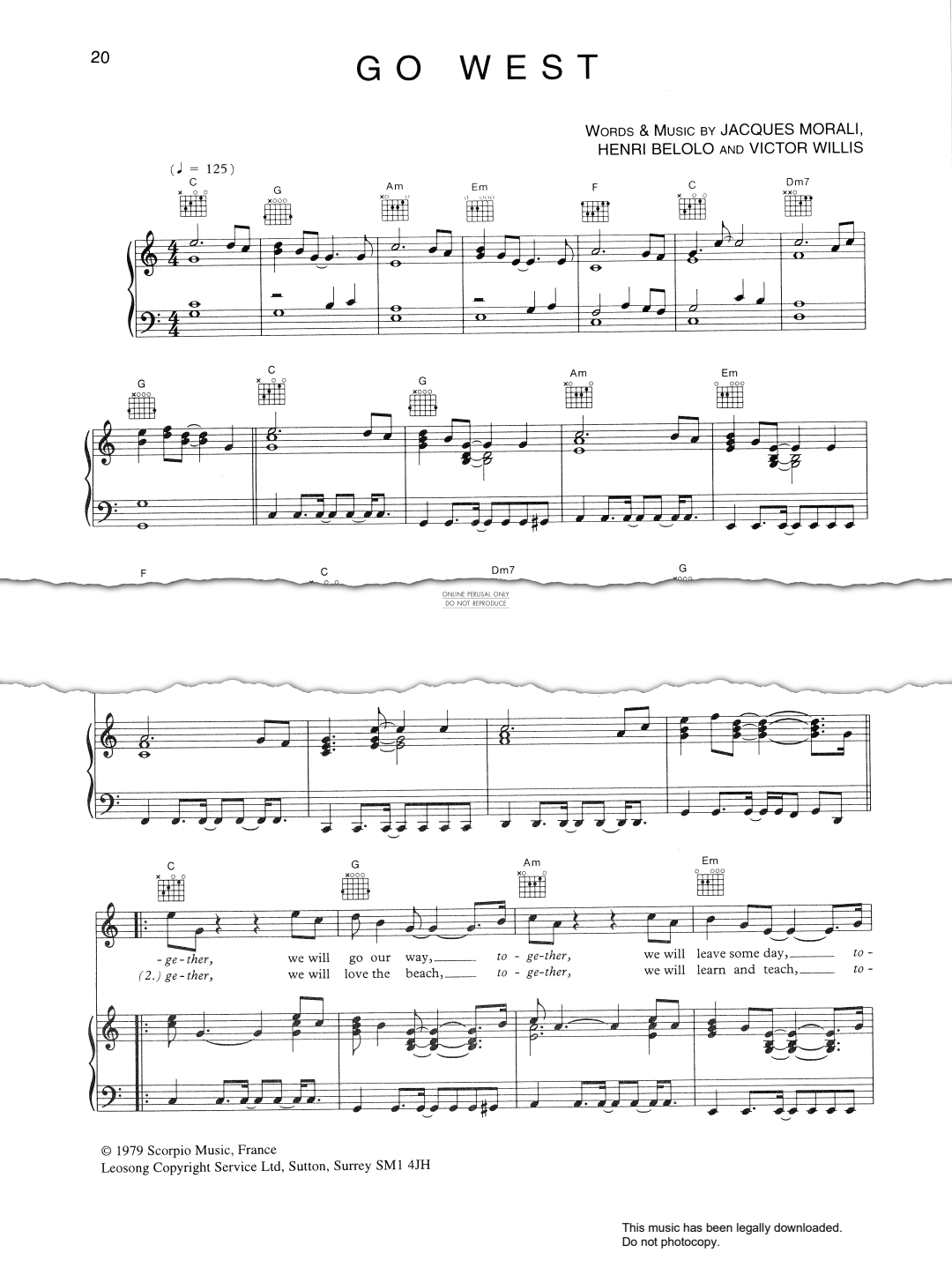 Product gallery: Page 1 of 1 Go West, Pet Shop Boys