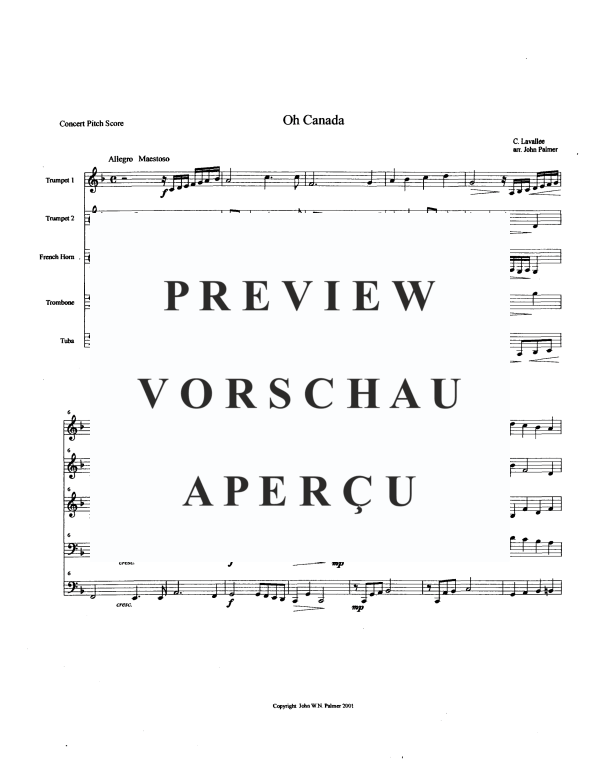 Produktgalerie: Seite 3 von 11 Oh Canada, , Blechbläser Quintett