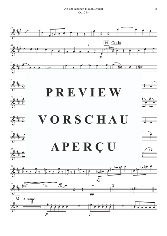 Produktgalerie: Seite 7 von 11 An der schönen blauen Donau, , Saxophonquintett SATTB