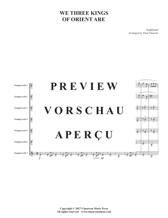 Product gallery: Page 3 of 12 We Three Kings of Orient Are , , (Trumpet ensemble 1-7 trumpets)