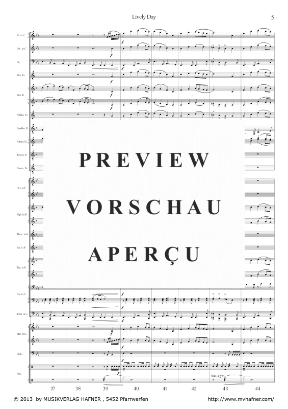 Product gallery: Page 10 of 11 Lively Day, , (large wind orchestra)