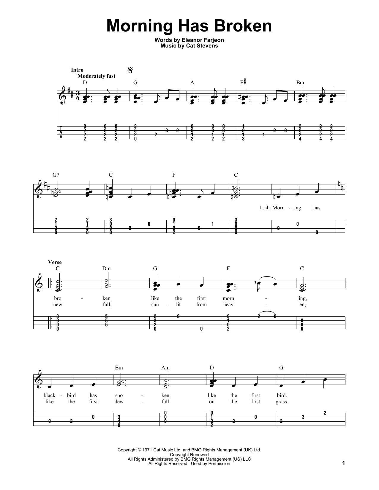 Produktgalerie: Seite 1 von 1 Morning Has Broken, Cat Stevens, Ukulele