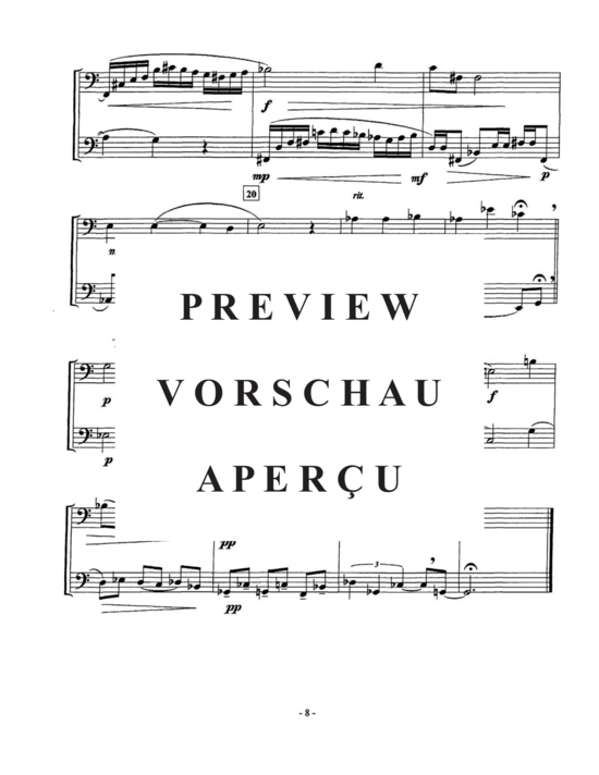 Produktgalerie: Seite 12 von 37 Six Duodecadent Duets , , (Euphonium Duett)