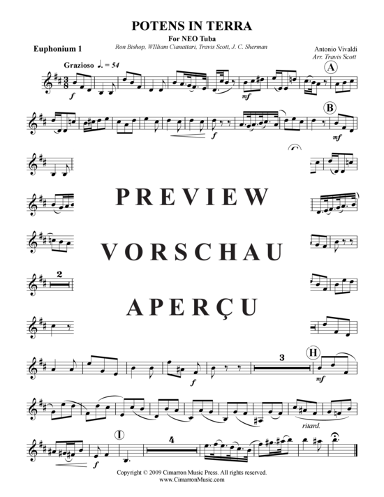 Product gallery: Page 7 of 11 Potens in terra , , (Tuba Quartet: 2x Baritone, 2xTuba)