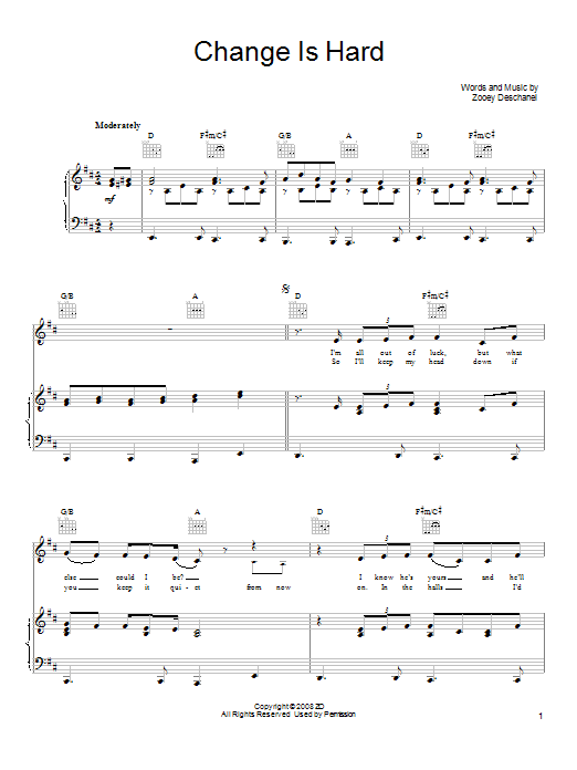 Produktgalerie: Seite 1 von 1 Change Is Hard, She & Him, Gesang, Gitarre, Klavier