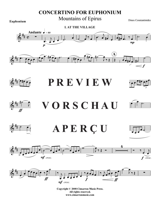 Product gallery: Page 16 of 18 Concertino: Mountains of Epirus , , (baritone/pos + piano)