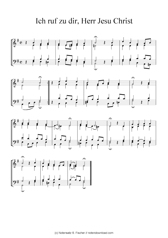 Product picture to: Ich ruf zu dir, Herr Jesu Christ Johann Ch. G. Stade (Hrsgb.), 1830