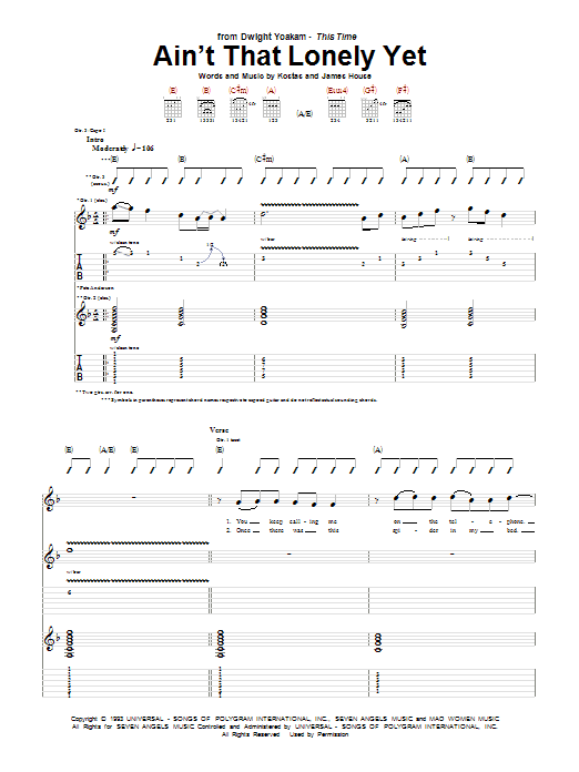 Product gallery: Page 1 of 1 Ain't That Lonely Yet, Dwight Yoakam