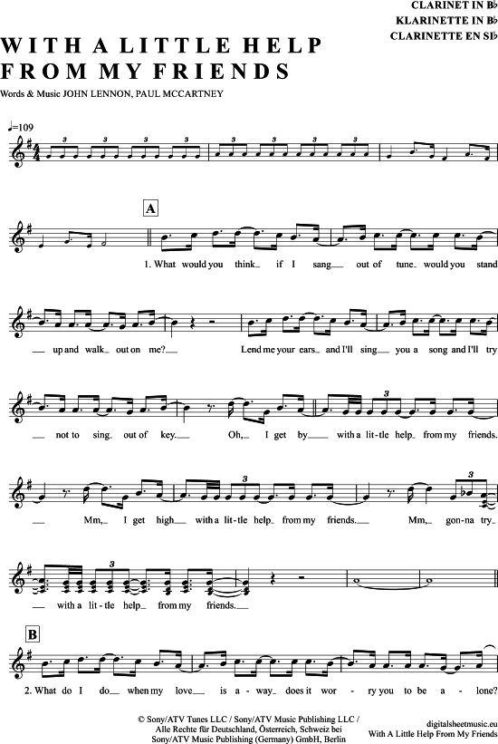 Product picture to: With a little help from my friends The Beatles