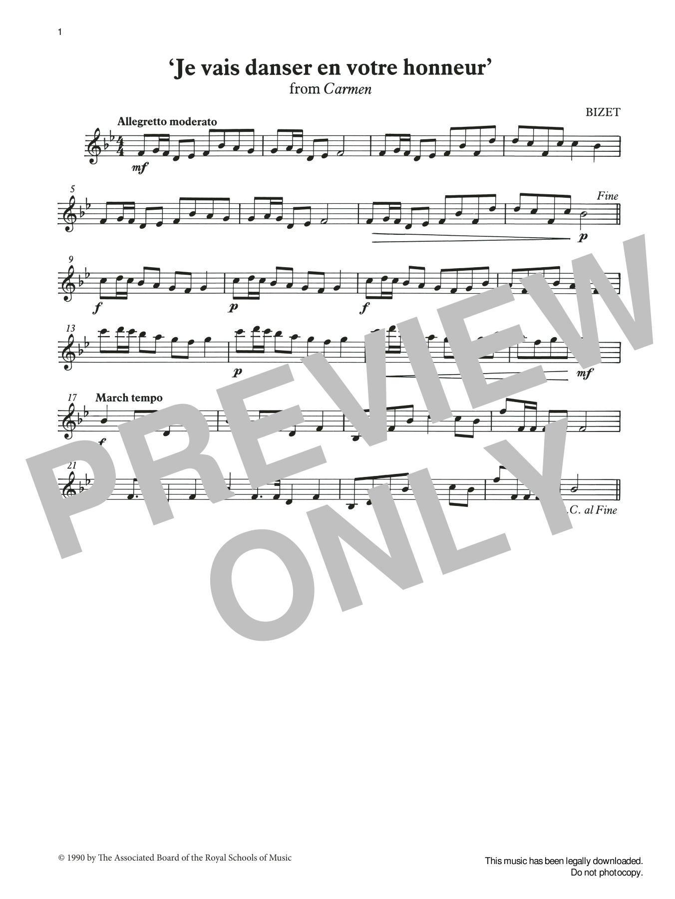 Produktgalerie: Seite 1 von 1 Je vais danser en votre honneur from Graded Music for Tuned Percussion, Book I, Georges Bizet, Percussion