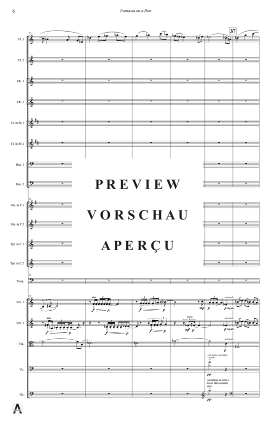 Produktgalerie: Seite 9 von 21 Fantasia on a Row , , (Orchester)