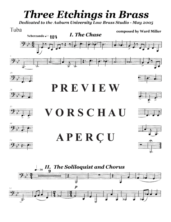 Produktgalerie: Seite 21 von 21 Three Etchings in Brass , , (Tuba Trio EET)