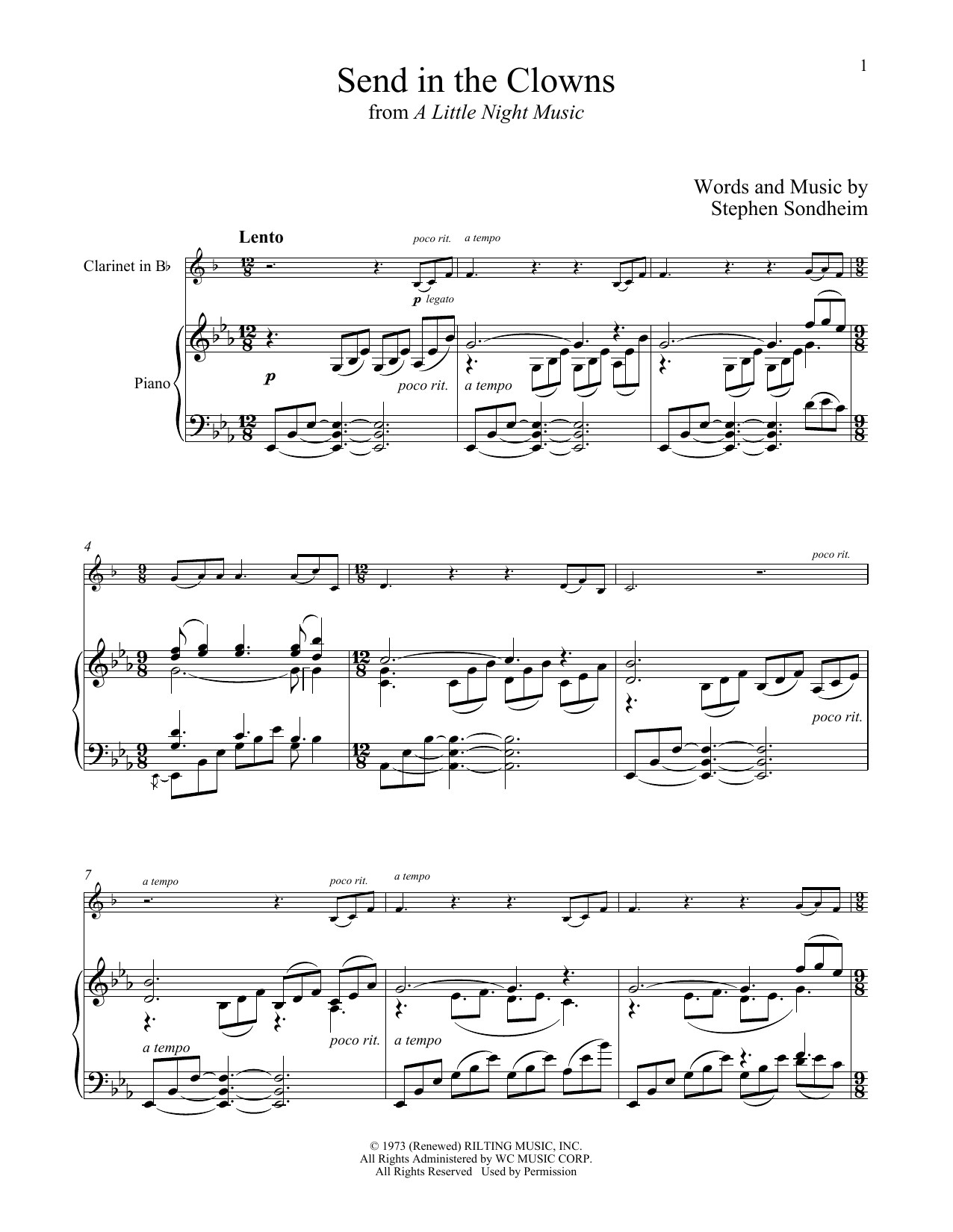 Produktbild zu: Send In The Clowns (from A Little Night Music)