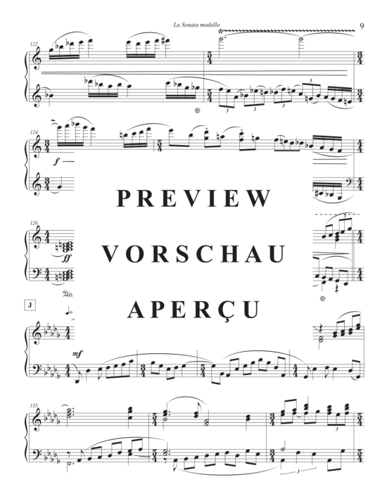 gallery: La Sonata modello , , Klavier Solo