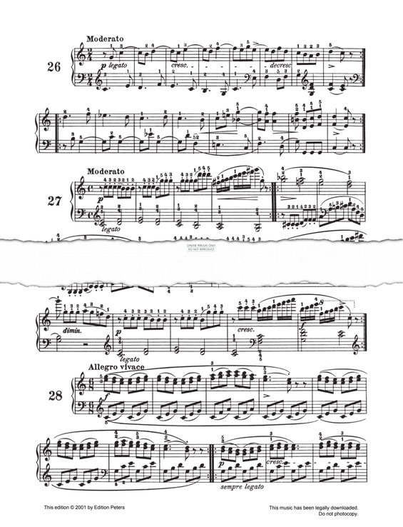 Produktgalerie: Seite 1 von 1 Allegro Vivace Op. 139 No. 28, Carl Czerny, Klavier