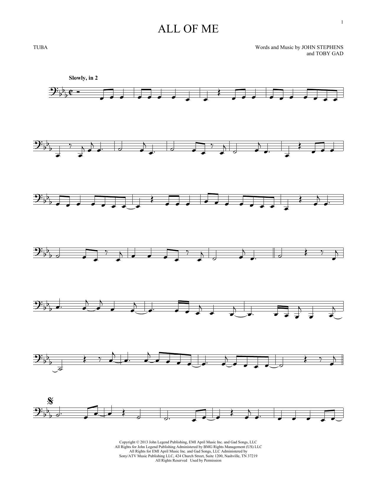 Product gallery: Page 1 of 1 All Of Me, John Legend