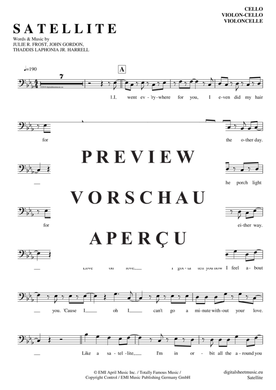 Produktgalerie: Seite 2 von 4 Satellite , Lena Meyer-Landrut, (Violon-Cello)