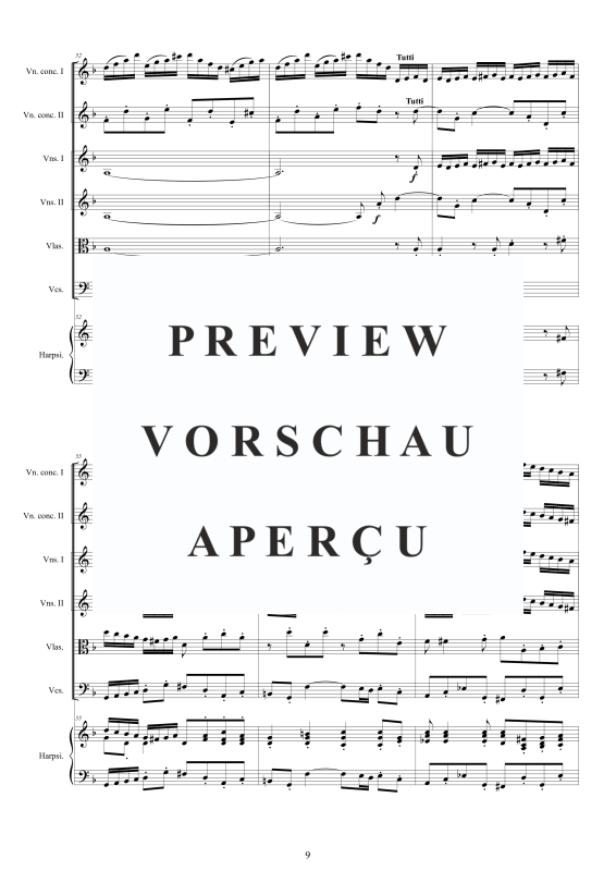 Product gallery: Page 10 of 11 Double Concerto in D minor BWV 1043, , Mixed Ensemble 2 Violins, Strings and Continuo (Harpsichord)