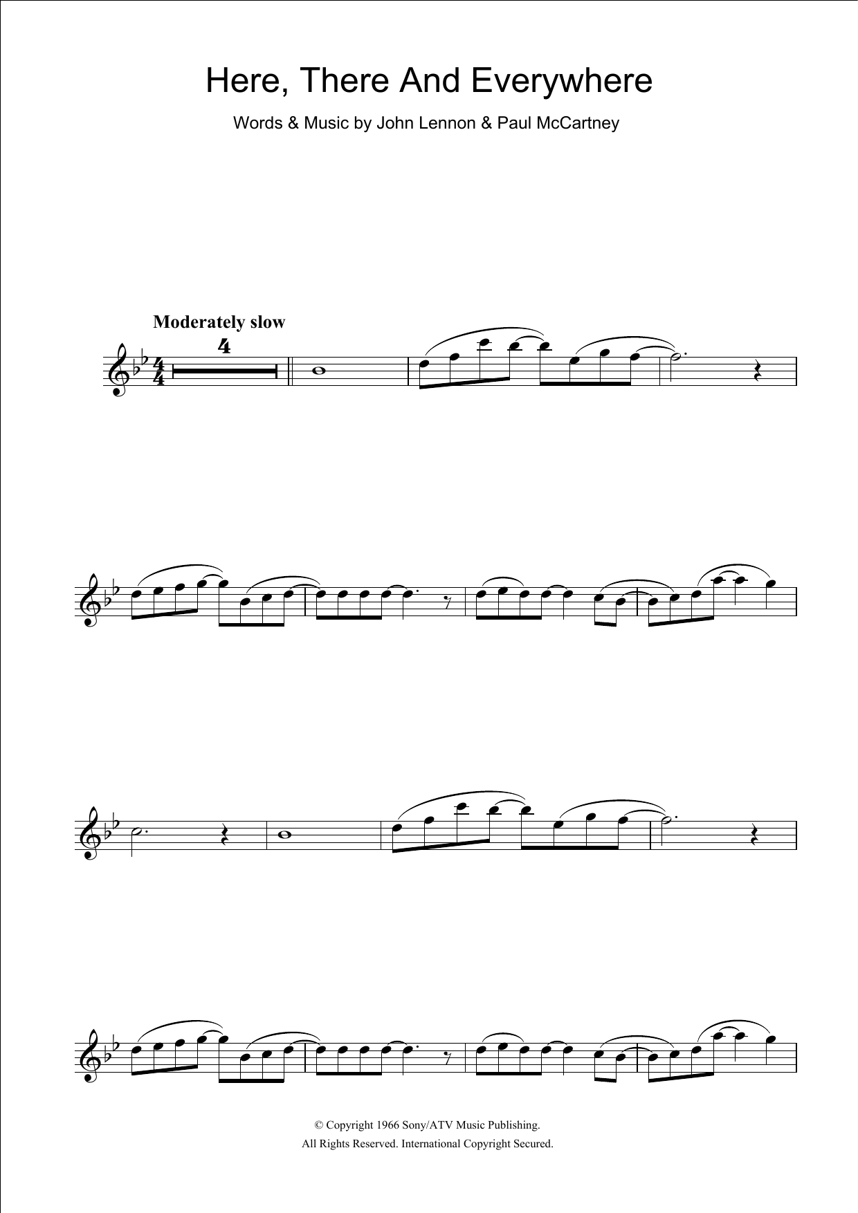 Product gallery: Page 1 of 1 Here, There And Everywhere, The Beatles