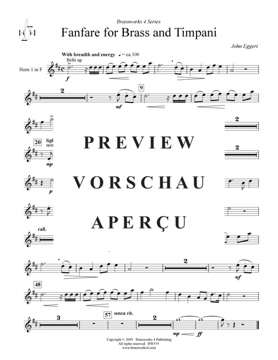 Product gallery: Page 11 of 21 Fanfare für Brass und Timpani , , (Brass Ensemble)