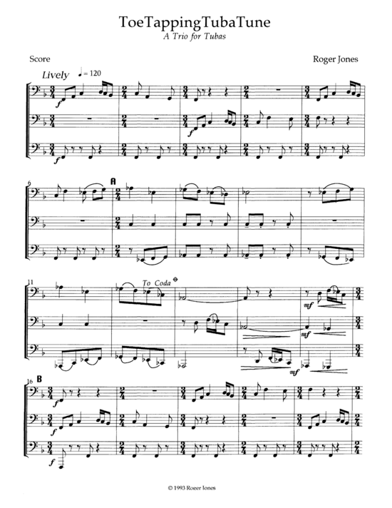 Produktbild zu: ToeTappingTubaTune Roger Jones